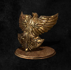 Escudo de halcón dorado