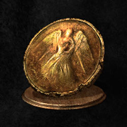 Moneda de oro oxidada