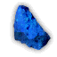 Mineral meteorítico azul
