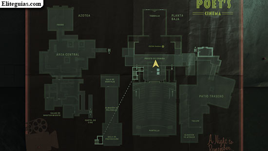 Mapa del Poet's Cinema