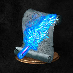 Arma m&aacute;gica de cristal