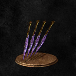 Cuchillo arrojadizo envenenado