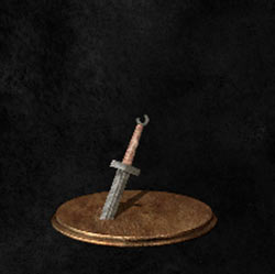 Espada recta rota