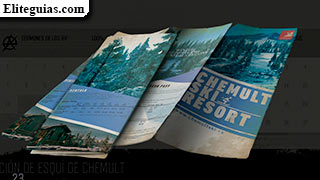 Folleto de la estación de esquí de Chemult