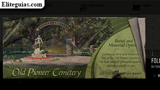 Folleto del cementerio Old Pioneer