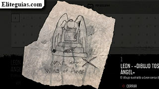 Leon - "Dibujo tosco de una estatua de un &aacute;ngel"