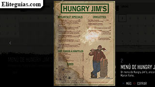 Men&uacute; de Hungry Jim's