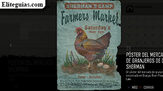 Póster del mercado de granjeros de Camp Sherman