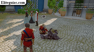 Cullen y su perro mabari