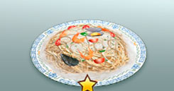 Pasta con marisco fresco