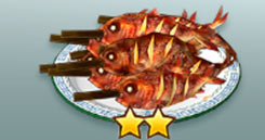 Pescado jugoso a la parrilla