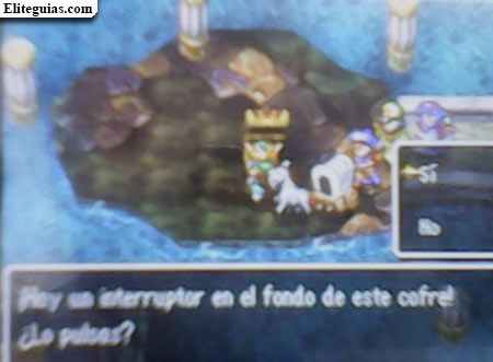 Cofre con el botón
