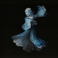 Amuleto de bailarina azul