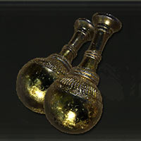 Botella de perfume fulgurante