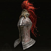Casco de caballero de la Melena Roja