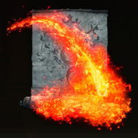 Disparo de magma