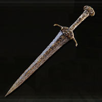 Espada recta desgastada