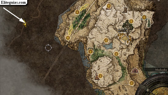 Mapa: Liurnia, oeste