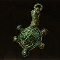 Talism&aacute;n de tortuga verde