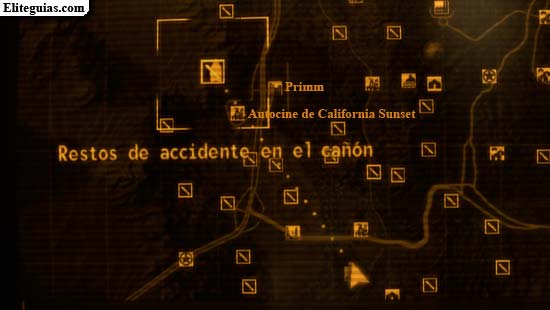 Restos de accidente en el cañón