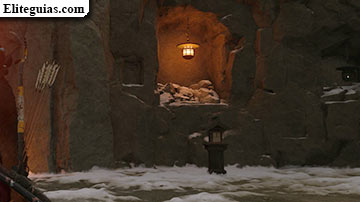 Escondite de la desgracia de la nieve