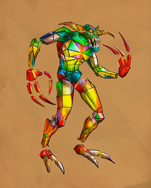 Demonio de la vidriera