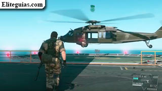 helicóptero en la Base Madre