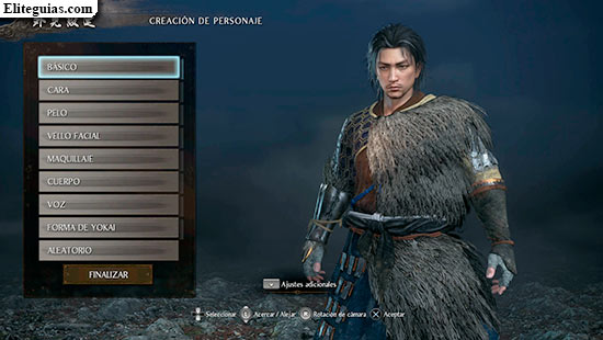 Creaci&oacute;n de personaje