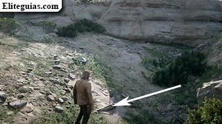 Hueso: desfiladero al sur en Heartlands