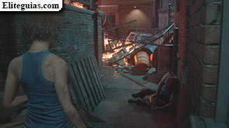 Las calles de Raccoon City y el parking