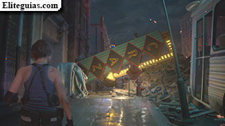 Las calles de Raccoon City y el parking