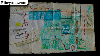 Mapa dibujado a mano