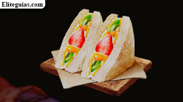 Sándwich de fruta