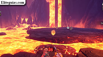 Rojo entre la lava