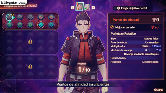 Mejoras de afinidad