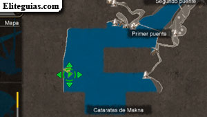 Agua de las cataratas de Makna